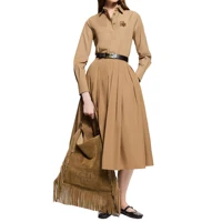 New Women Skirts Sets Long Sleeved Shirts Embroidery Design A Line Pleated Skirt Temperament Casual Office Ladies Skirts Suits - Image 3