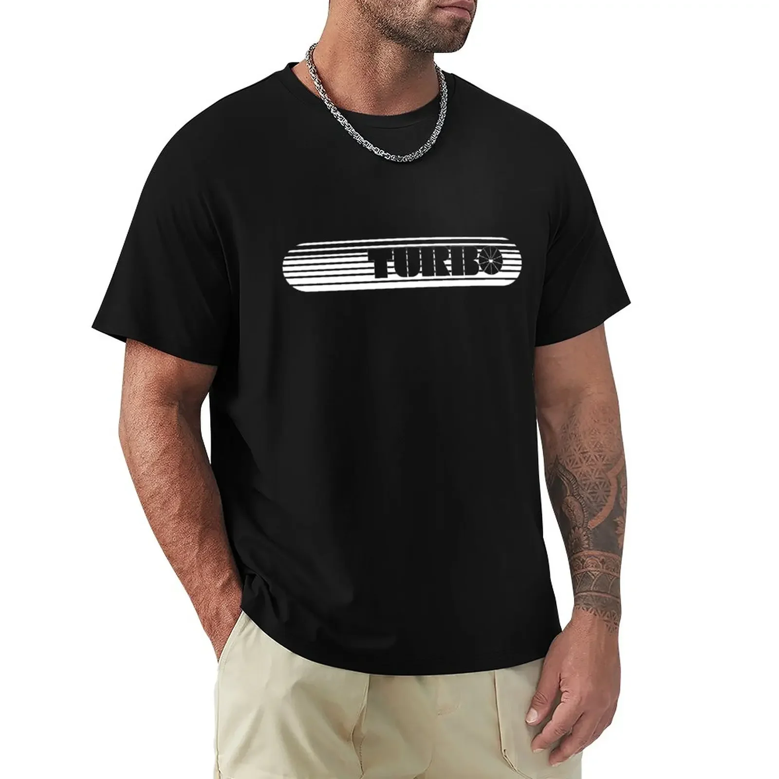 

Turbo T-Shirt animal prinfor boys vintage Men's cotton t-shirt