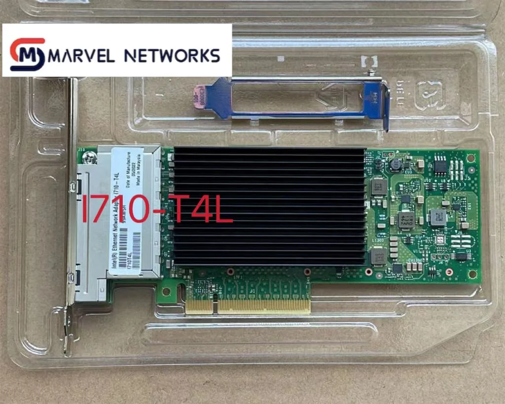 

100% Original I710-T4L 4-port Gigabit VMDq PCI-SIG* SR-IOV iWARP/RDMA for intel