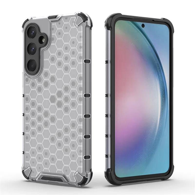 Honeycomb Shockproof TPU Armor PC Phone Case Cover