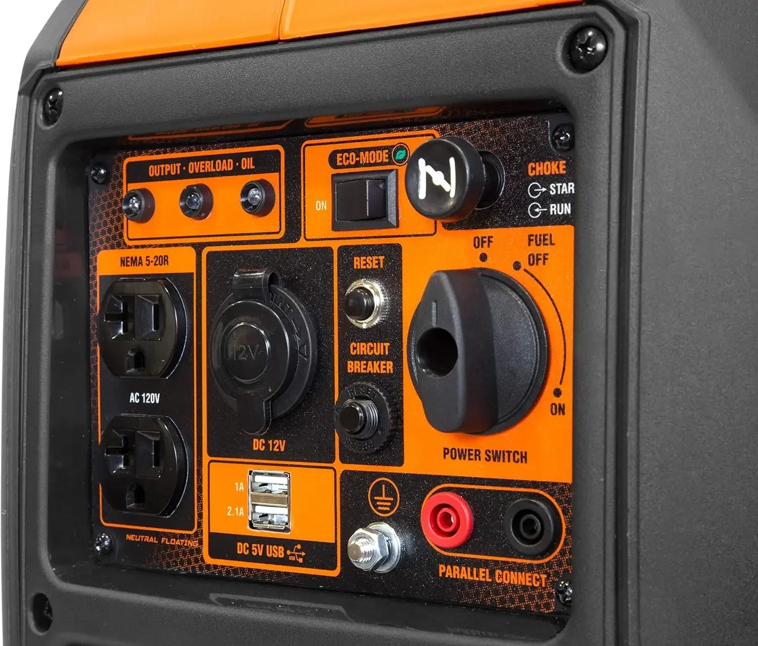WEN 56235i Super Quiet 2350-Watt Portable Inverter Generator with Fuel Shut Off, CARB Compliant, Ultra Lightweight, Black