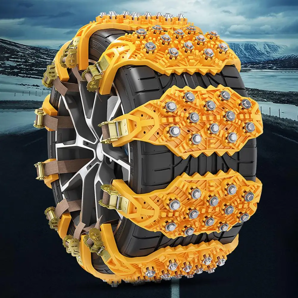 Adjustable Car Tire Snow Chain High Hardness Winter Tire Chains Thickened Car Anti Skid Chains Off-road Vehicle