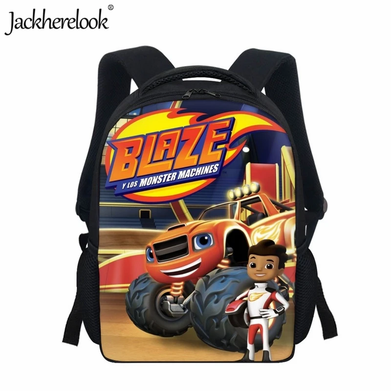 

Jackherelook, детская школьная сумка с изображением героев мультфильма Blaze and the Monster Machine, рюкзак для отдыха и путешествий, классный рюкзак для мальчиков для детского сада