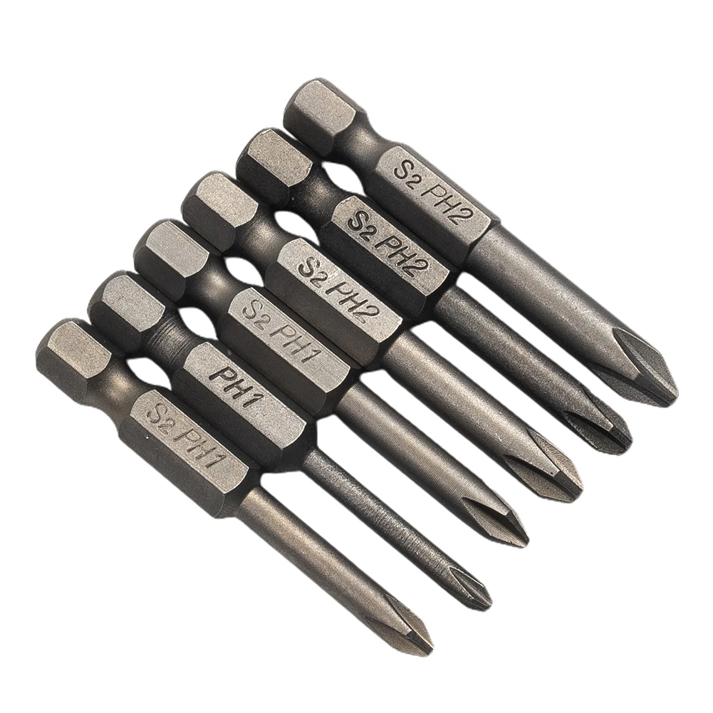 

Single Head Screwdriver Bits Φ3.0 - Φ6.0 50mm / 2inch Long 6.35mm / 1/4\\\\\\\\\\\\\\\" 6pcs For Cross Head Hex 100% New Brand