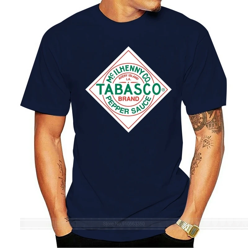 Tabasco Harajuku Streetwear Shirt Uomo Etichetta Logo T Shirt Nwt Sriracha Licenza Ufficiale