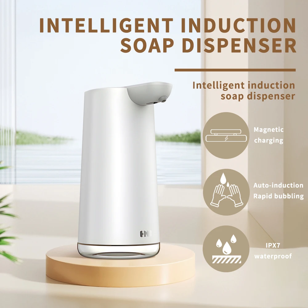 Touchless Automatic Inductive Soap Dispenser USB Magnetic Suction Charging Smart Hand Washer Dispenser For Kitchen Bathroom touchless automatic inductive soap dispenser usb magnetic suction charging smart hand washer dispenser for kitchen bathroom