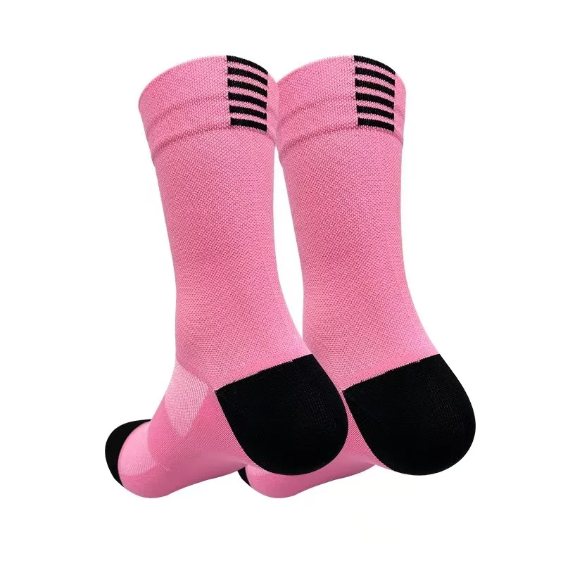 Men Cycling Socks | Summer Breathable Mesh Bike Socks - Quick Dry Mid Tube Sports