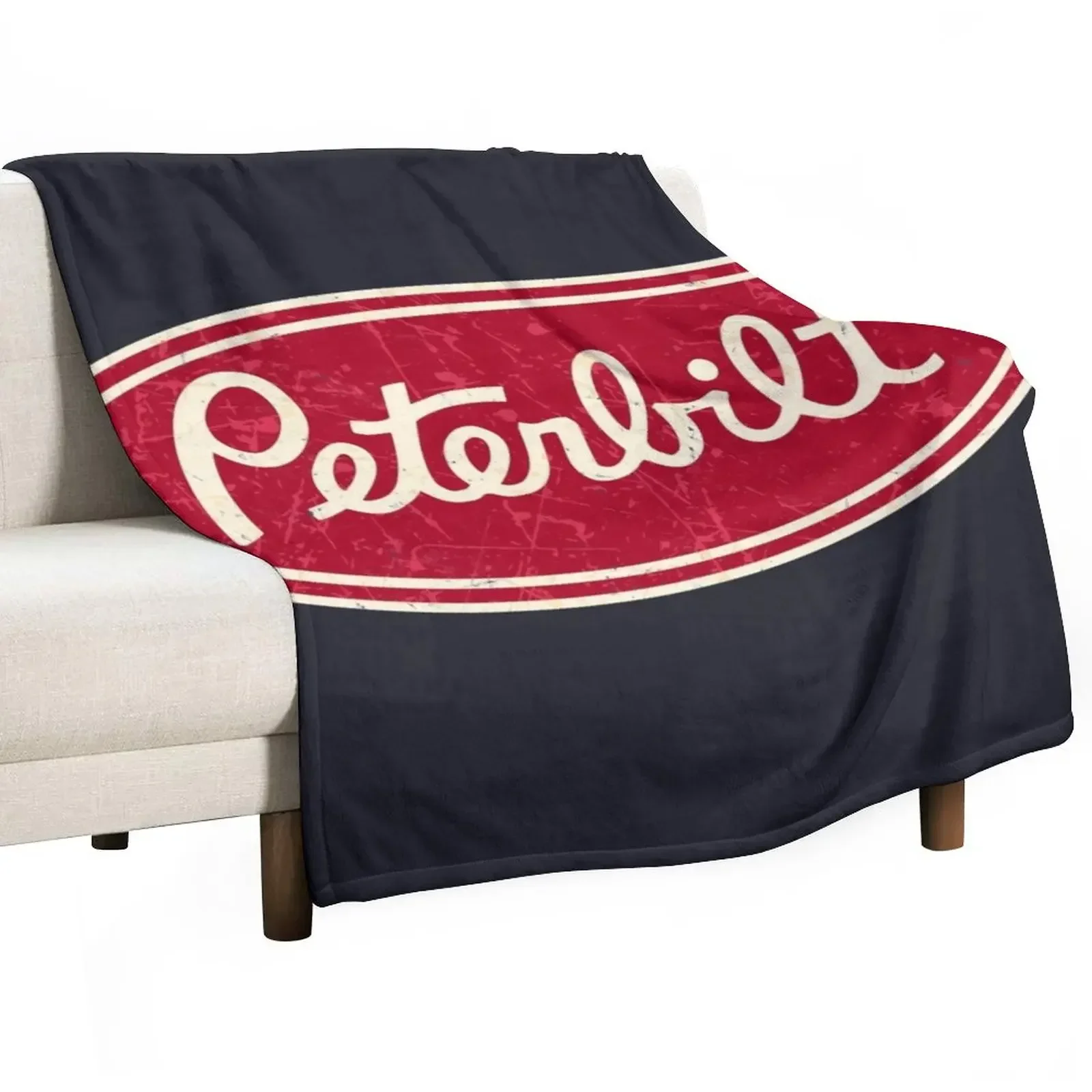 

Peterbilt Truck Racing Vintage Throw Blanket anime Flannels Blankets