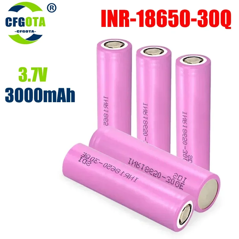 100% Batteria Originale 18650 3.7V 3000Mah 30Q 18650 Batteria Ricaricabile Ad Alta Corrente Per Batterie Torcia Per Batteria 18650