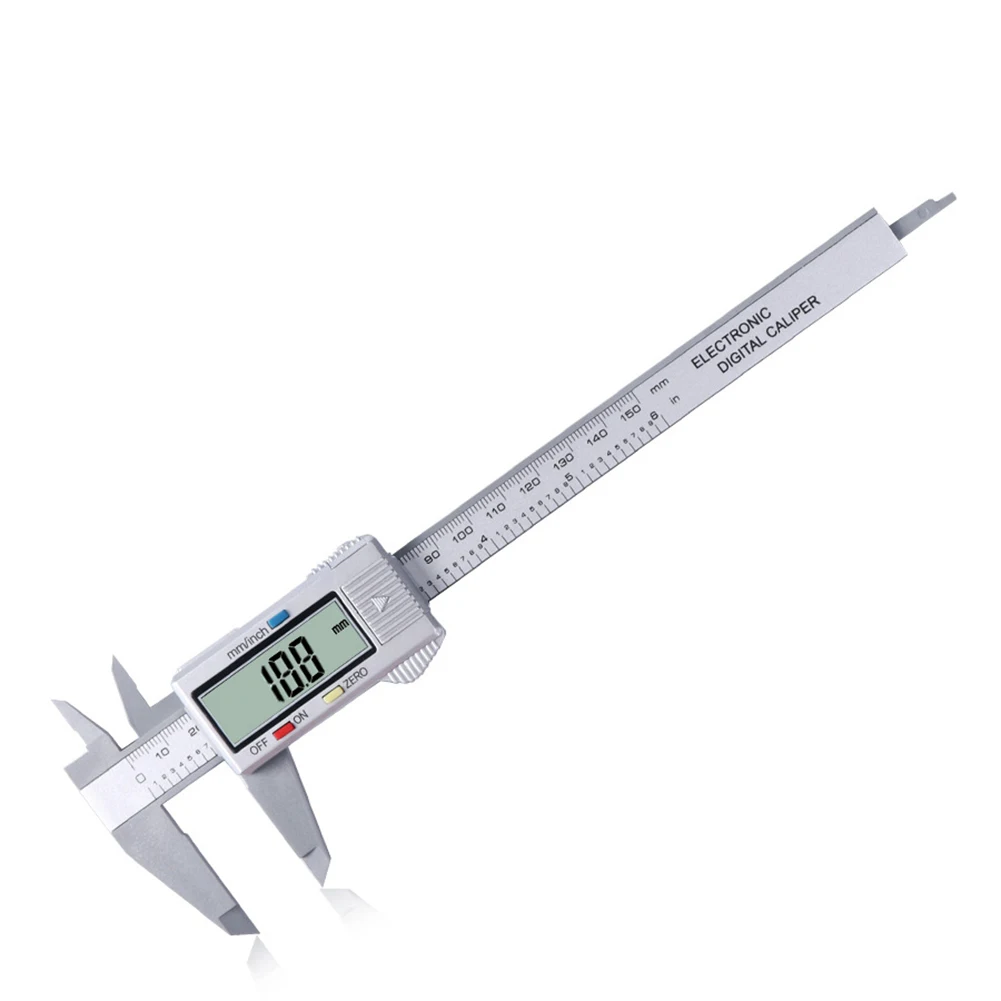 Multi-functional 0-150mm Classic Texture LCD Digital Depth Practical Ruler Electronic Vernier Calipers Gauge Micrometer