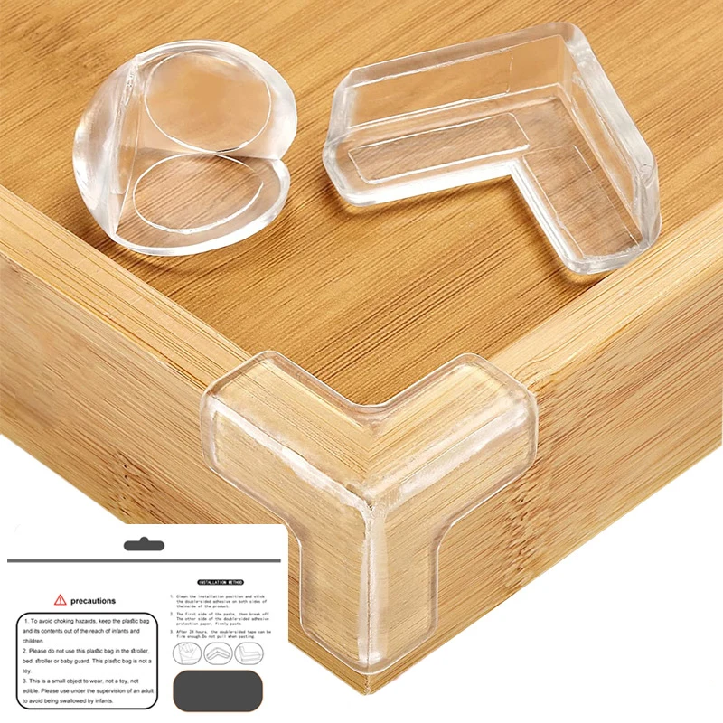

10Pcs Kids Anti-Collision Corner Household Table Corner Transparent Rubber Baby Safety Protection Security Guard Accessories