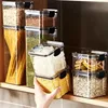 Kitchen Sealed Jar For Grain Beans Storage Tank Large Capacity Seal Plastic Box Moisture-proof High Quality Seasoning Jars Set 2