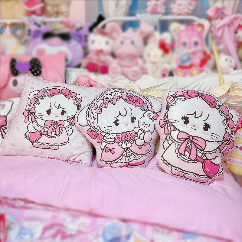 

Anime Mikko Christmas Decoration Cushion Kawaii Pillow Bedroom Bedding Abnormity Throw Pillow Soft Toy Sofa Chair Cushion Gifts