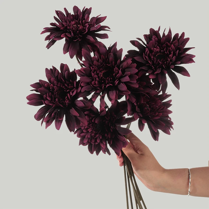 1/3/5 Stück 43cm Künstliche Dahlien-Blumensträuße Kunstblumen für Hochzeit, Zuhause, Raumdekoration, Party-Bouquet, Tischdekoration, Party-Deko