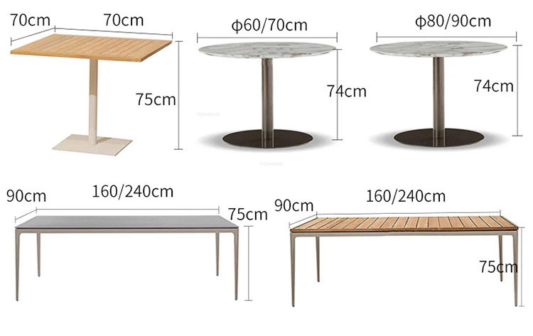 Description Picture 5 of itemPatio Leisure Tables and Chairs Light Luxury Outdoor Garden Furniture Sets Nordic Home Balcony Open-air Restaurant Wicker Chairs