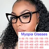 Brand Designer Cat Eye Myopia Glasses Vintage Female Grade Eyeglasses Computer Protection Anti Blue Light Glasses Diopter -1.5 1