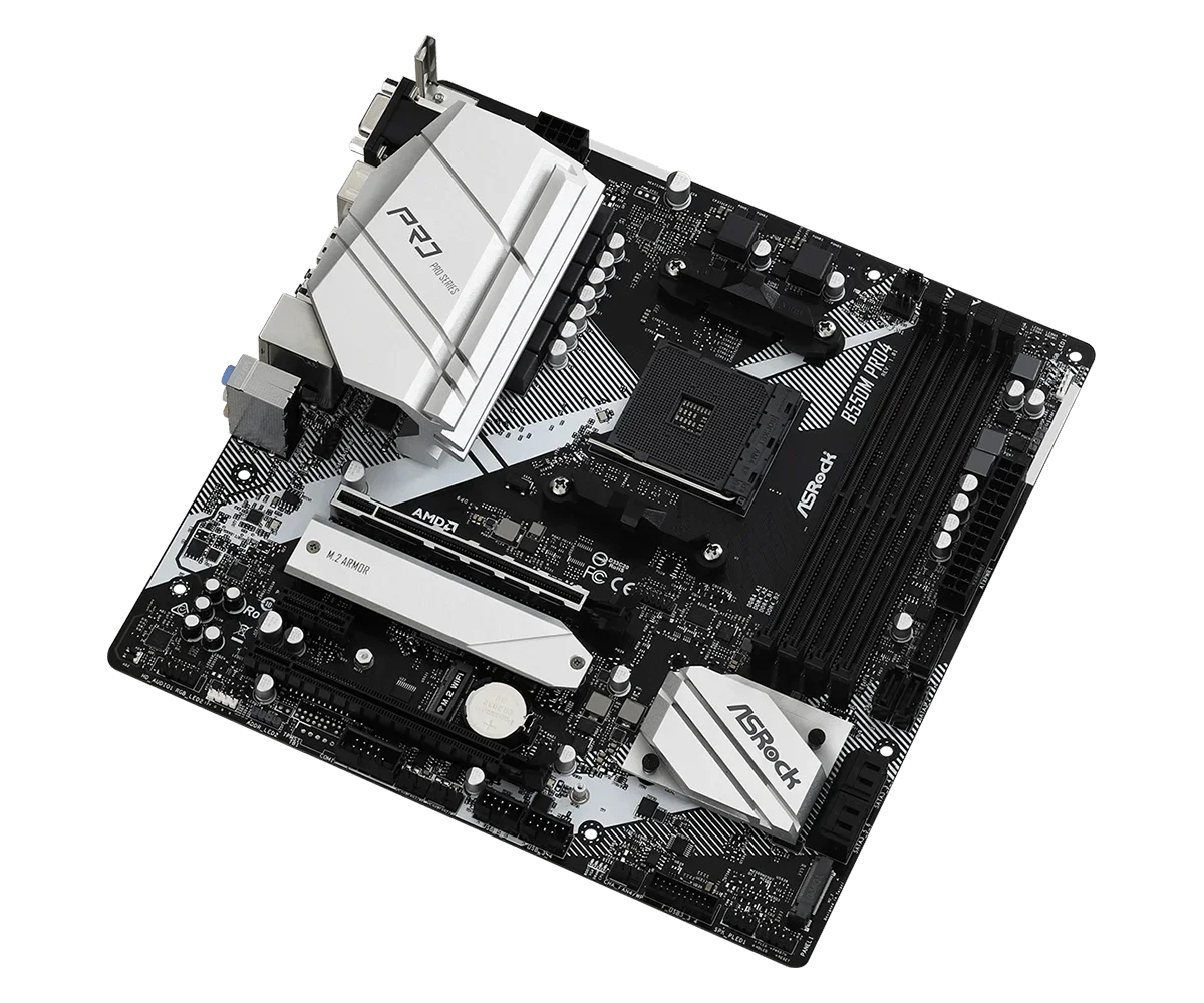 ASRock B550M Pro4 Motherboard Socket AM4 AMD B550 support Ryzen 5