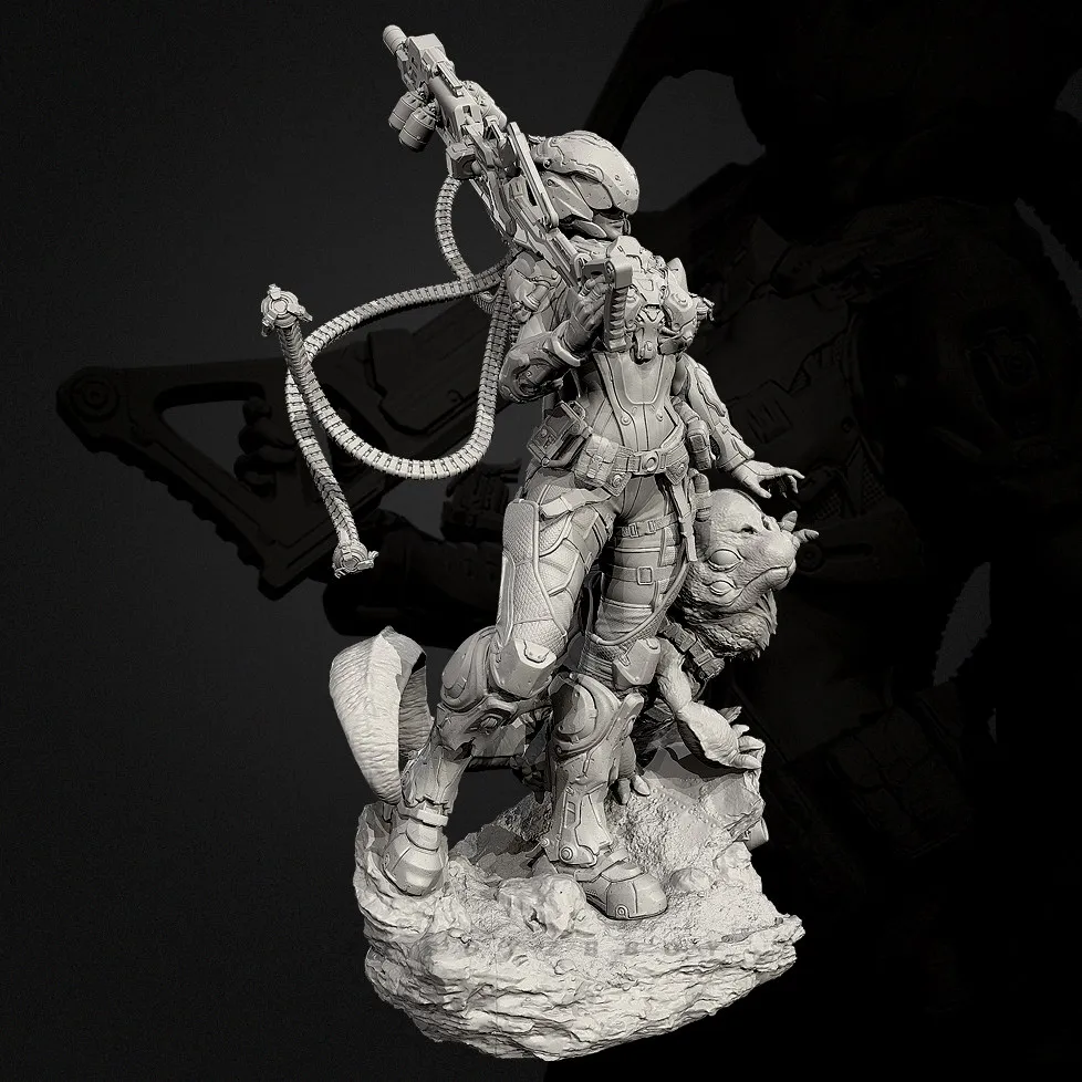 남자의 키 50mm 75mm 90mm 레진 모델 뷰티 키트 무색 자가 조립 TD-7830/3D