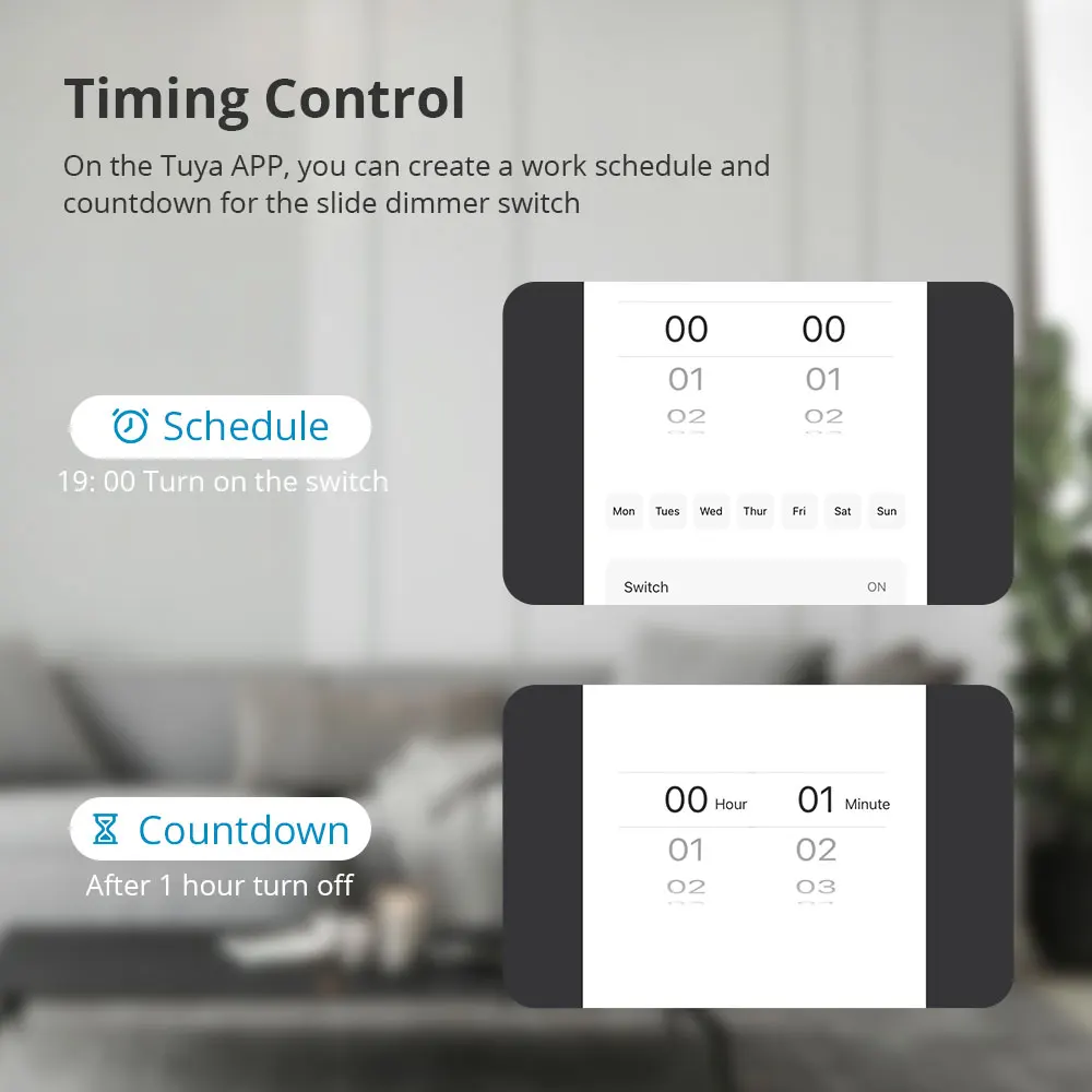 Zemismart EU US Dimmer Switch Zigbee 1 Gang Light Switch with Slider for Percentage Control Work with Tuya Alexa Google Home