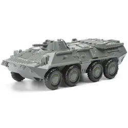 Véhicule blindé à roues BTR 80, sans colle, modèle d'assemblage 4D, Chariot militaire, jouet, cadeau, 1:72 