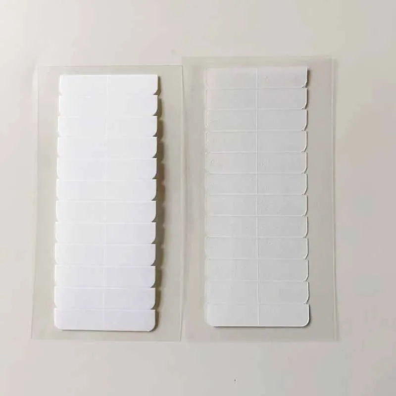 5 Sheets 60pcs Hair Tape Adhesive Glue 4cm*0.8cm Double Side Tape Waterproof For Lace Wig Hair Extension Tool