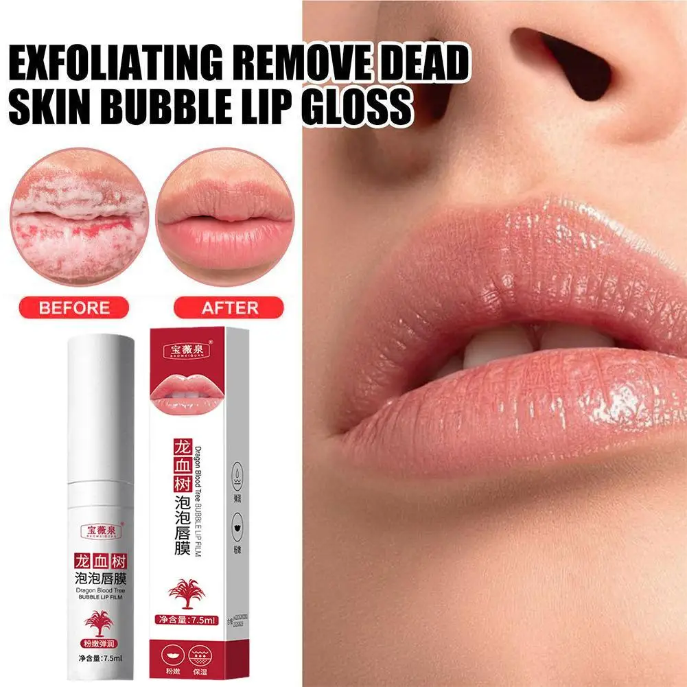 Bubble Lip Mask Dragon Blood Tree Bubble Gentle Exfoliation Lip Scrub Natural Polish Lip Care Lipstick Moisturiz Lip Tender Y0P1