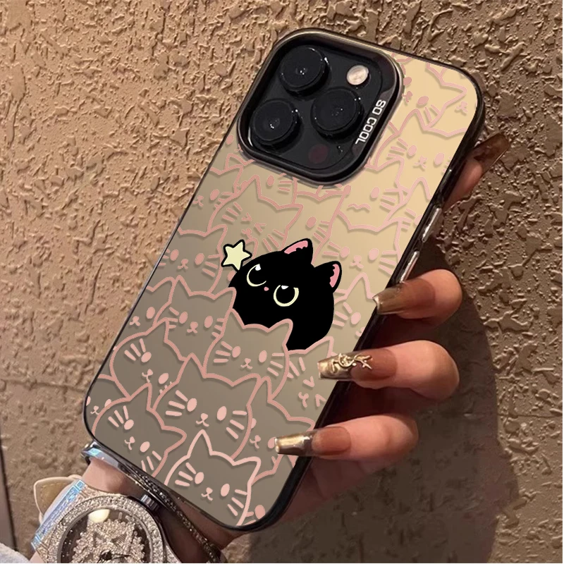Creative Cute Stacked Cat Hard Phone Case Cover