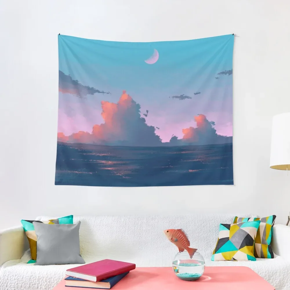 

evening sea Tapestry Room Ornaments Wall Carpet Decorative Wall Tapestry