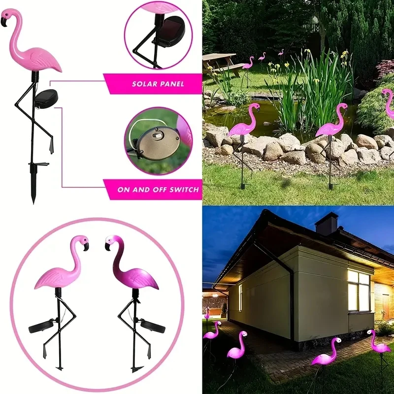 Solar Flamingo Garden Light – Outdoor LED Stake Lamp 5