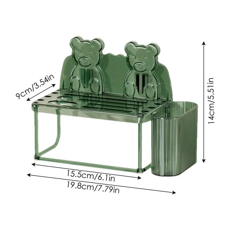 Porte-Baguettes Mural Suspendu, Éponge sans Jolie çon, mir d\'Évier Opaque, Design EvaluBear, Support de vaccage d\'Ustensiles