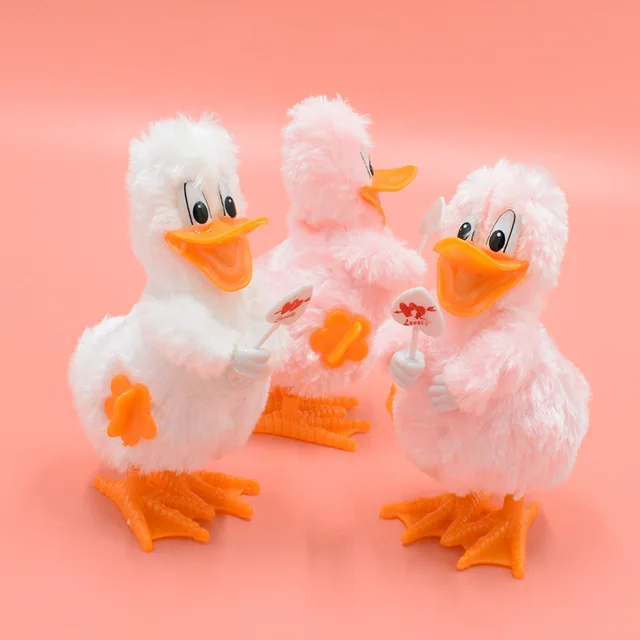 Cute Plush Duck Clockwork Toy Cartoon Creative Toy Child Learning Educational Toy Child Fun Gift Prizes Parent Child Outdoor Toy 4