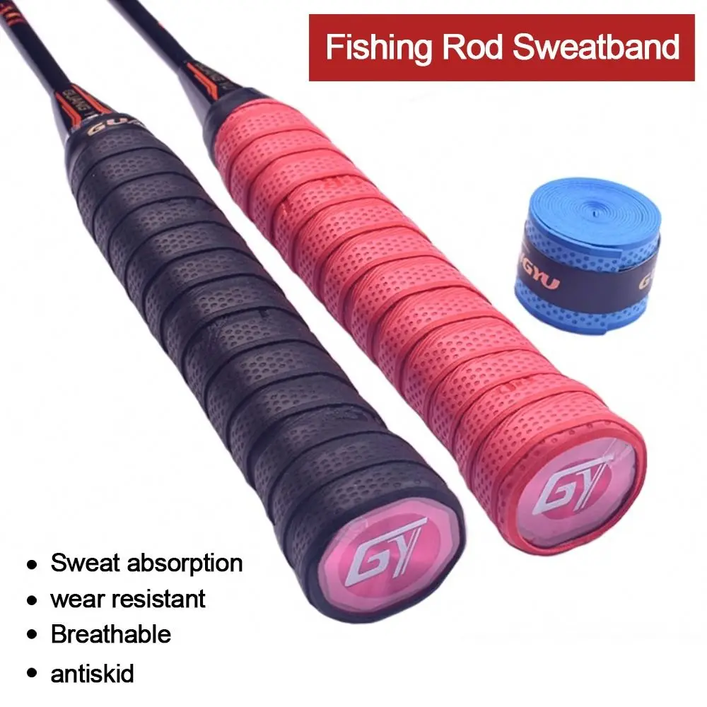 

Thickened Fishing Rod Sweatband Anti Slip Gradient Colorful Tennis Overgrip Badminton Overgrip Fishing Rod