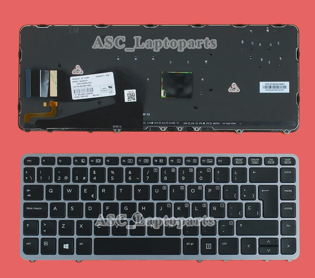 HP Elitebook 840 G1 850 G1 840 G2 , 850 G2 740 G1 740 G2 ǹ  , Ʈ   ƾ ξ Teclado Ű