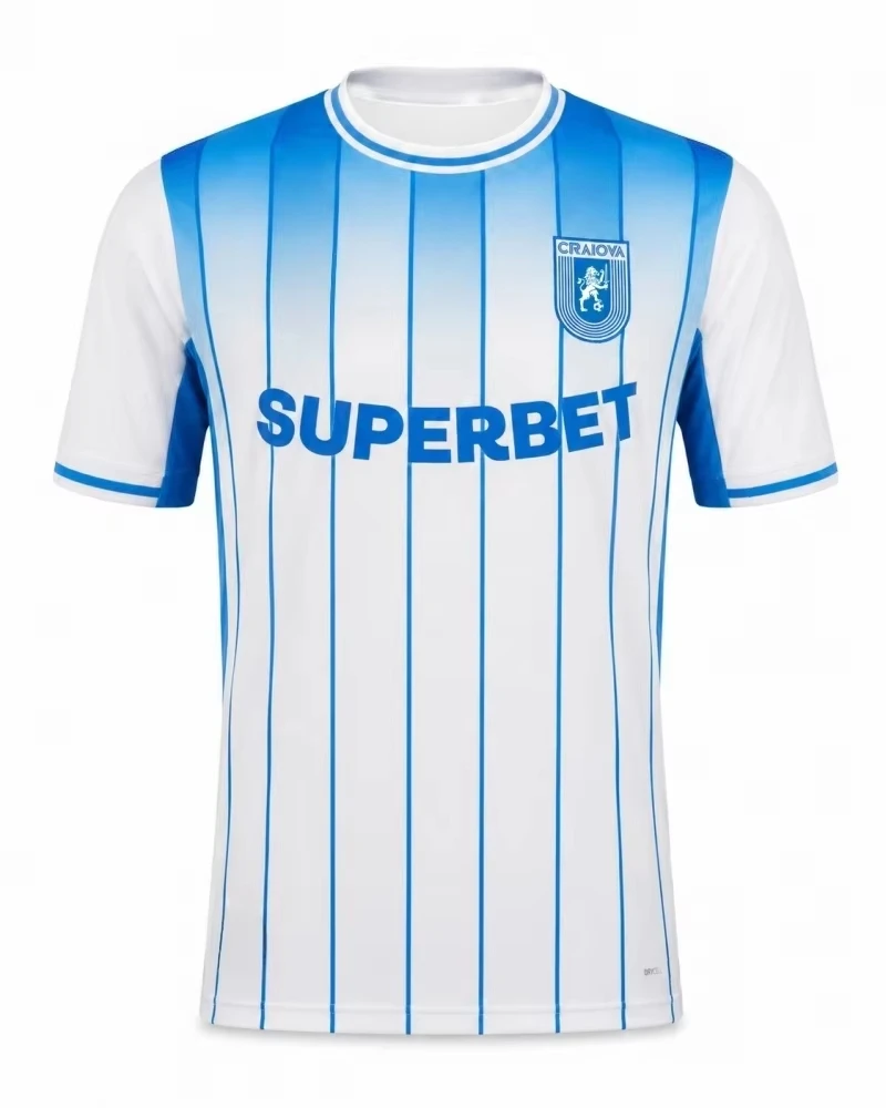 2026 Neue Trikots der Universitatea Craiova, Fußball-Trainingsuniformen, schnelltrocknend, atmungsaktiv, für Familie und Kinder.