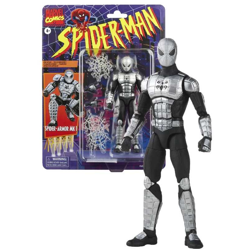 

Фигурка героя Hasbro Marvel Legends Spider-Armor MK1, фигурка модели игрушки 6 дюймов, Оригинальная фигурка, игрушка, подарок на Рождество, Коллекционирование