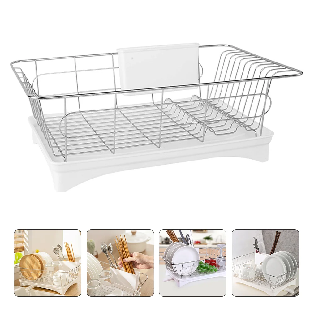 

Dish Plate Draining Rack Dish Drying Rack Dish Drainer Shelf Dish Drainer Tray Kitchen Dish Rack Utensil Holder Drainer