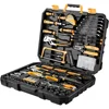 198 Piece Home Repair Tool Kit, Wrench Plastic Toolbox with General Household Hand ToolsSet tools chest  tool box organizer 5