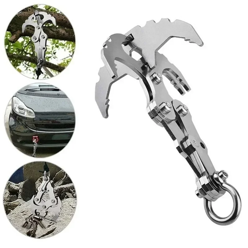 

Gravity Survival Steel Climbing Rescue Stainless Folding Multifunctional Tool Hook Grab Outdoor Rock Mountaineering Claw