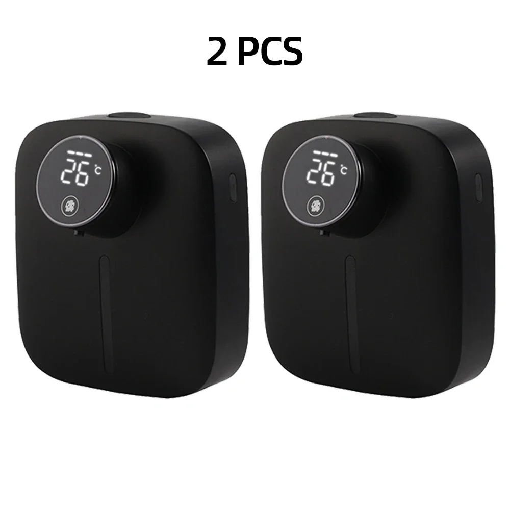 

Bathroom Temperature Digital Rechargeable Sensor Touchless Hand Sanitizer Machine with Automatic Foam Liquid Soap Dispenser
