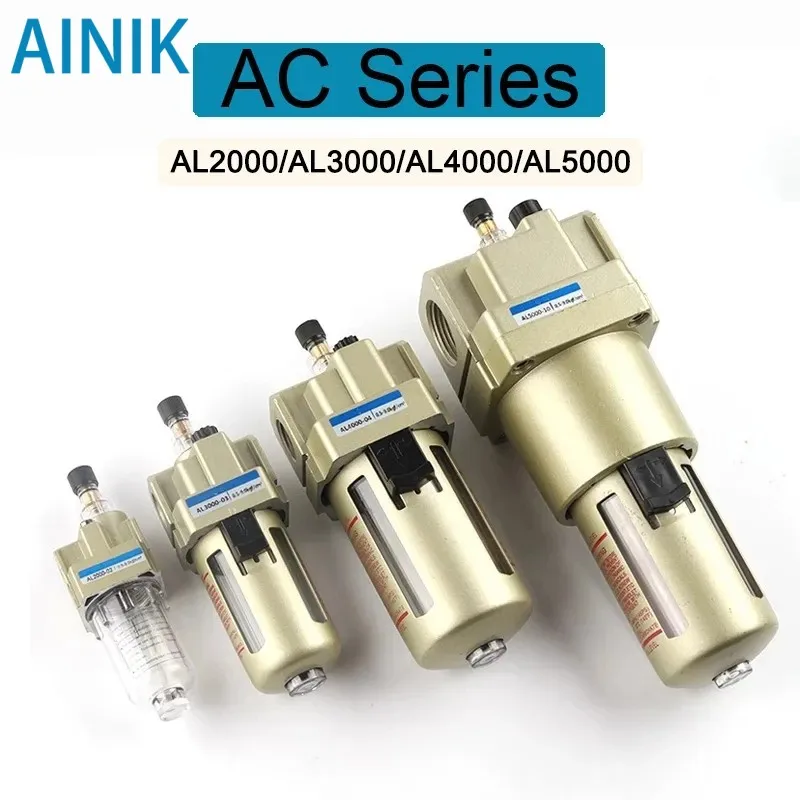 Compressor Pneumático Filtro de Óleo Fonte Unidade de Tratamento Óleo Lubrificador Pneumático Névoa de ar g1 Porto Al200002