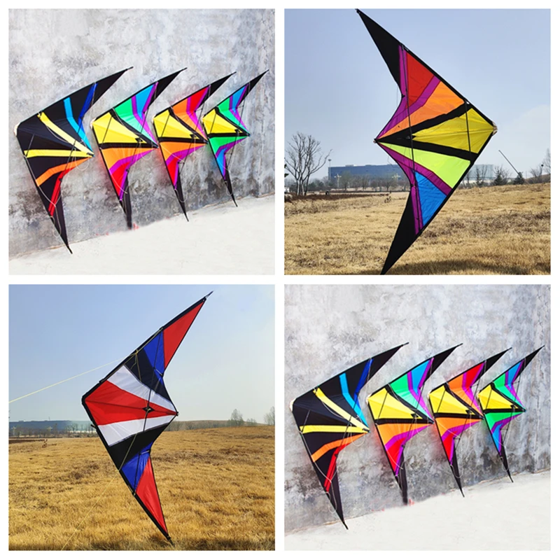

Free shipping dual line stunt kites flying power kites factory adults kites line wind power trilobite dragon serf steering wheel