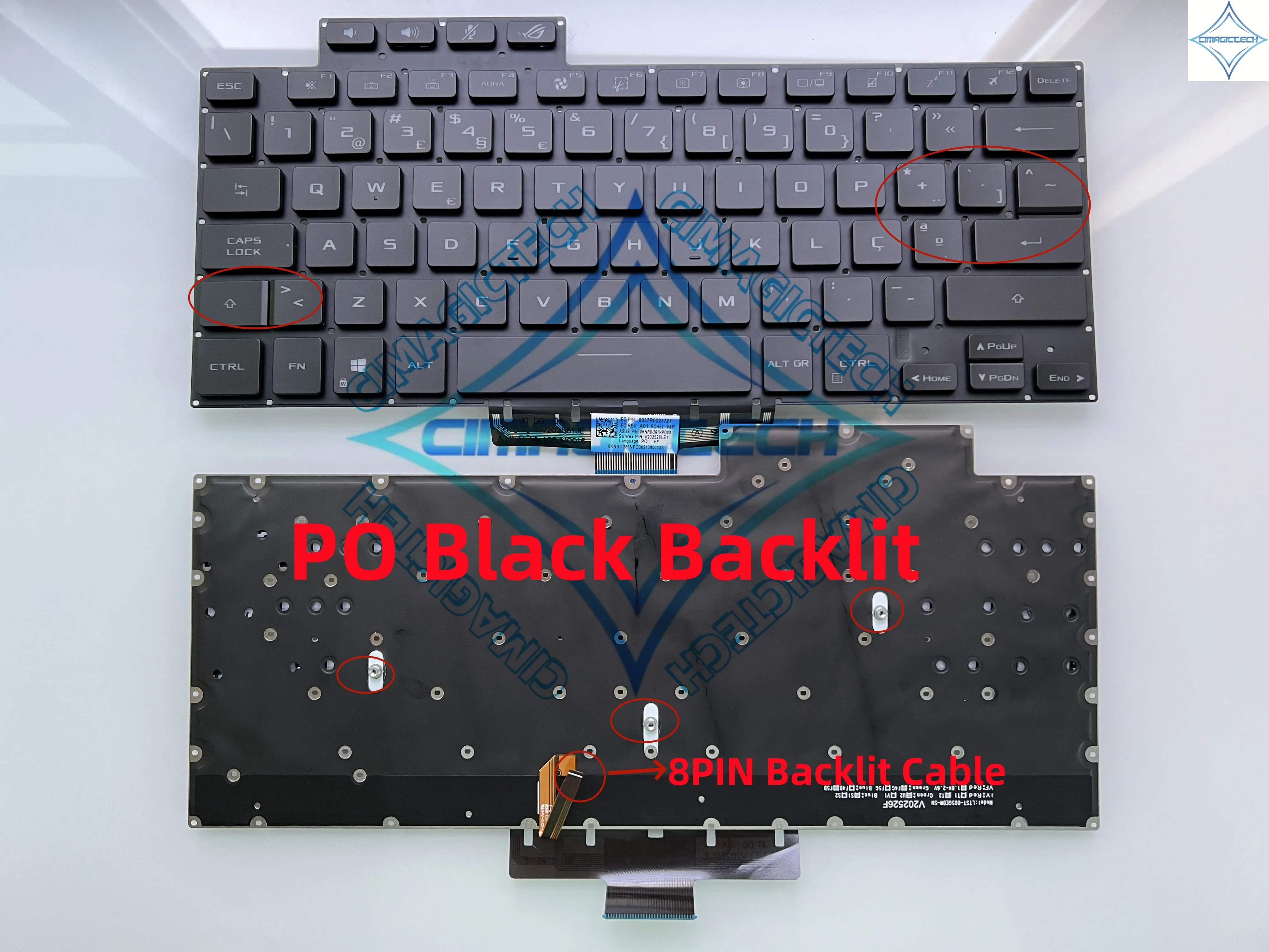 New EU Spanish Latin PO French UK For ASUS ROG Zephyrus 15 G15 