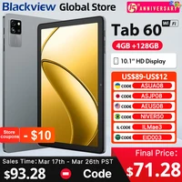 Blackview Tab 60 WIFI Tablet 10.1 Inch HD IPS Display Widevine L1 12GB(4+8Expand) 128GB PC Mode WIFI6 5100mAh Android 14 Pad PC 1