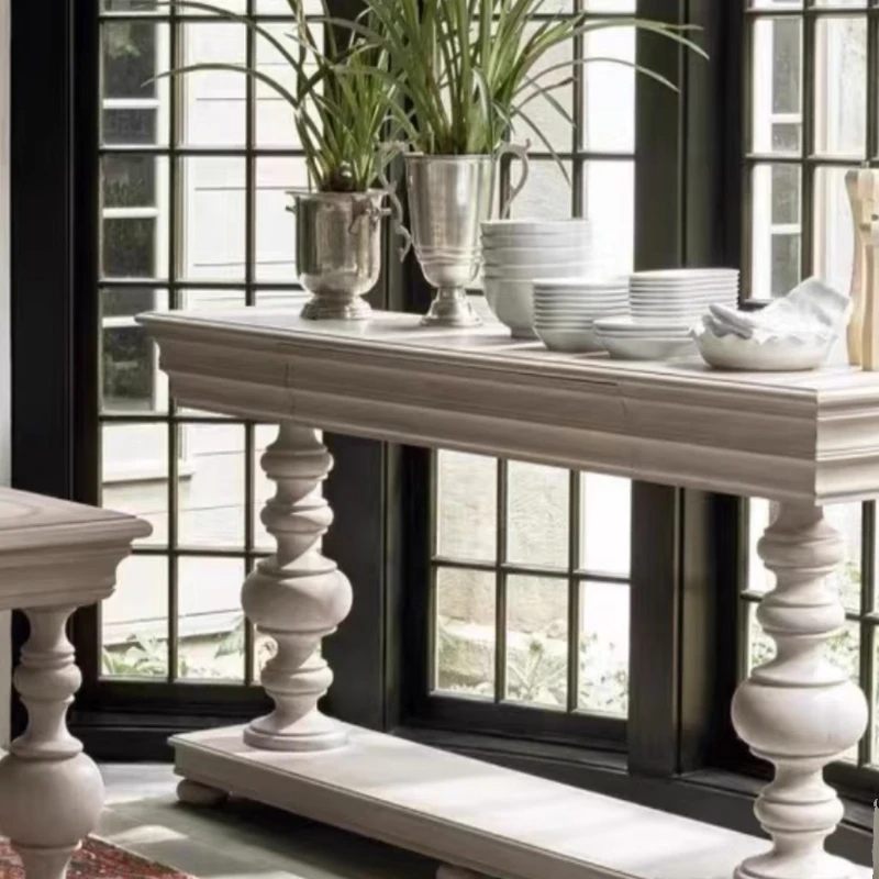 Country solid wood is simple and retromaking old decorative cabinets.entrance cabinets join the wall lobby.