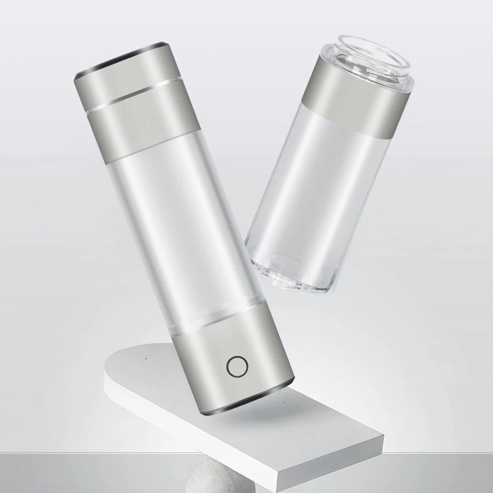 S5e9c8ec9fc7943829c1ad00a7817bc66B 5000PPB Hydrogen Water Generator Anti-Aging IHOOOH H2-Cup Electrolysis Ionizer Rechargeable Mini Hydrogen Concentrators Pure H2