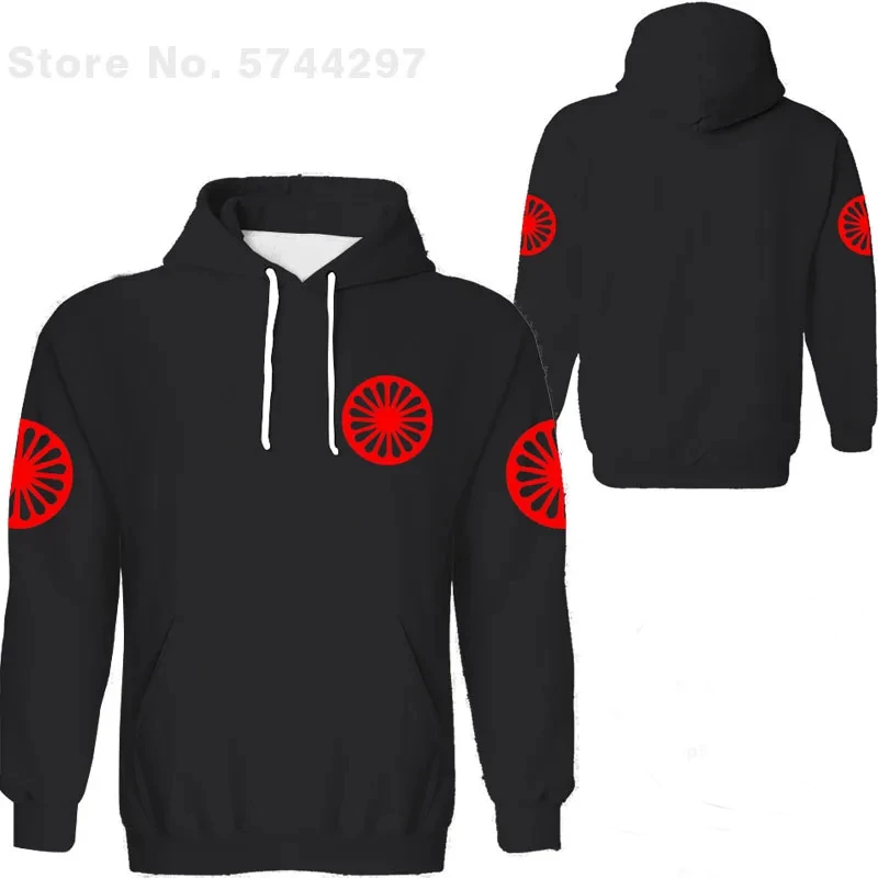 2024 Spring And Autumn Men's Hooded Sweatshirt Roman Gypsy Flag 3d Print Streetwear Hoodies Oversized Long Sleeve Pullovers Male 6