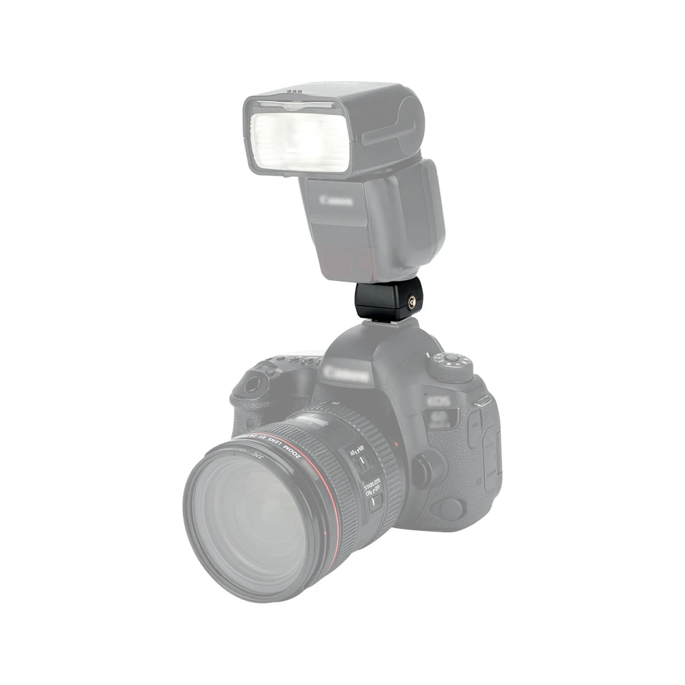 Adaptador de Shoe com Porta de Conexão Extra pc para Câmera para Conexão de Flash Fora da Câmera Strode Luz de Estúdio - Image 2
