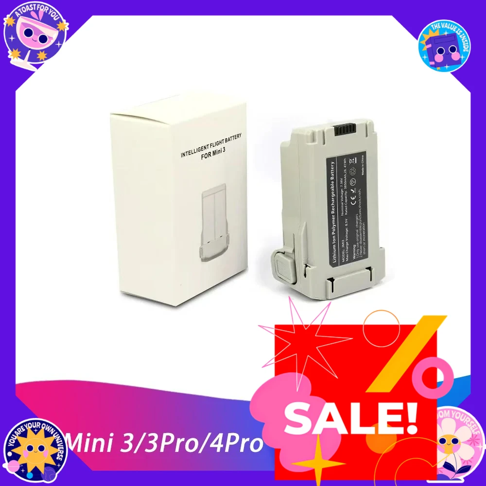 Batterie DJI Mini 3/3Pro/4Pro 3850mAh 7.38V - Pièce Rechange