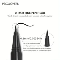 PECOLOVERS Precision Tip Liquid Eyeliner - Smudge-Proof & Long-Lasting Waterproof Formula for Professional Eye Makeup 2