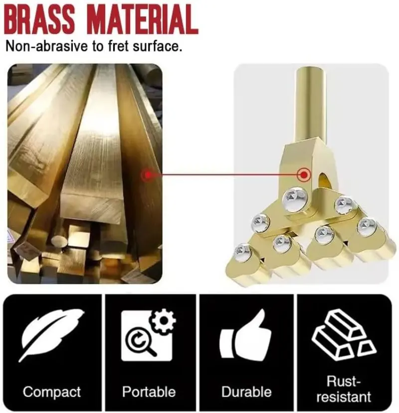 Guitar Fractal Fret Press Tool Guitar Fractal Pusher Luthier Repair Tool Various Radius Fret Board Curvatures Acoustic guitar repair tool guitar accessories guitar neck tool